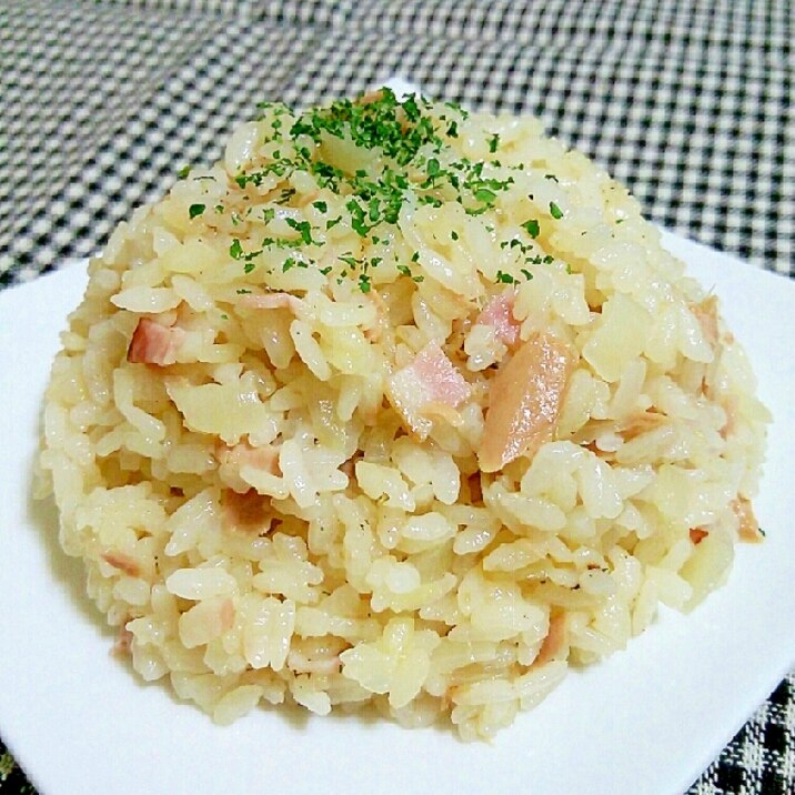 ベーコンとツナのピラフ風 レシピ 作り方 By あ ち0024 楽天レシピ